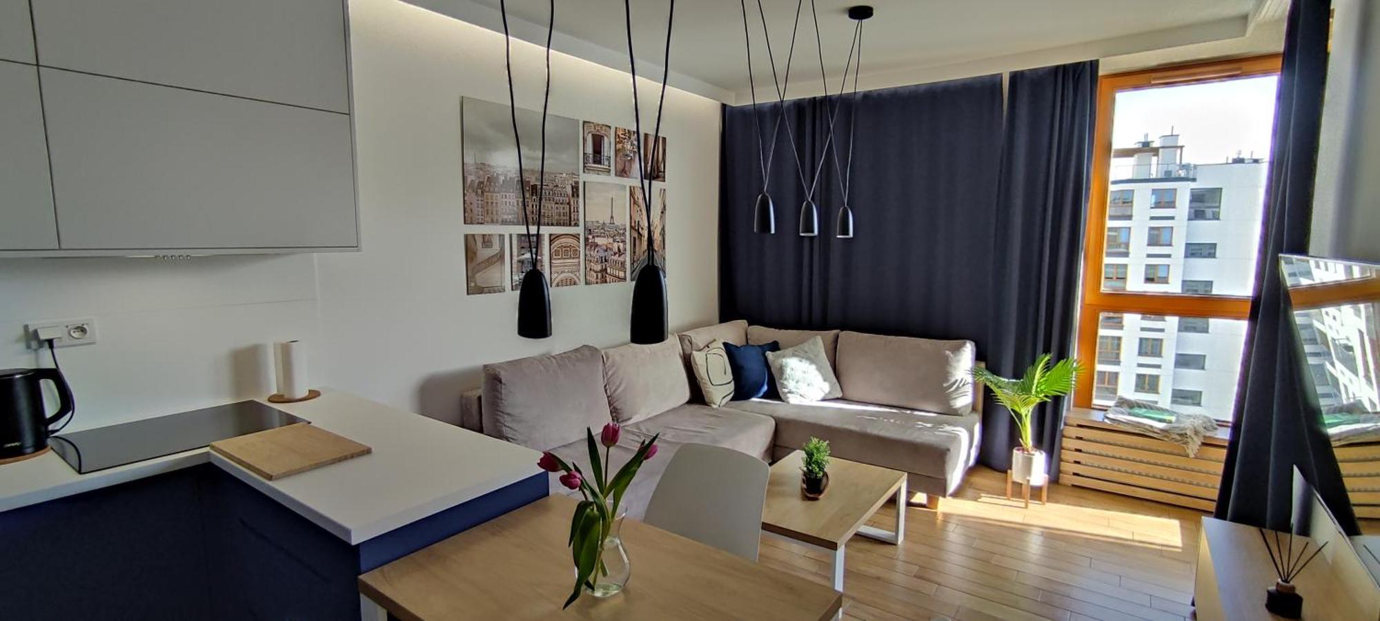 Wola Blue Modern Apartment Varsovie Extérieur photo