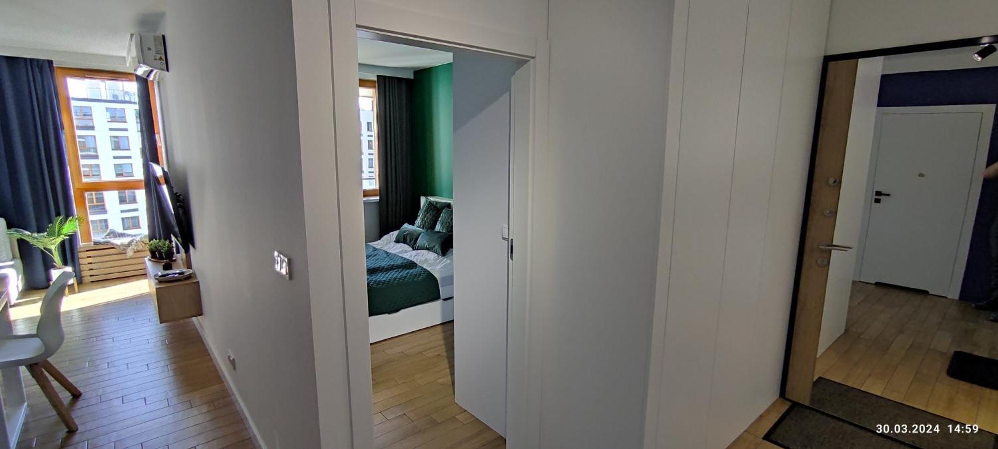 Wola Blue Modern Apartment Varsovie Extérieur photo