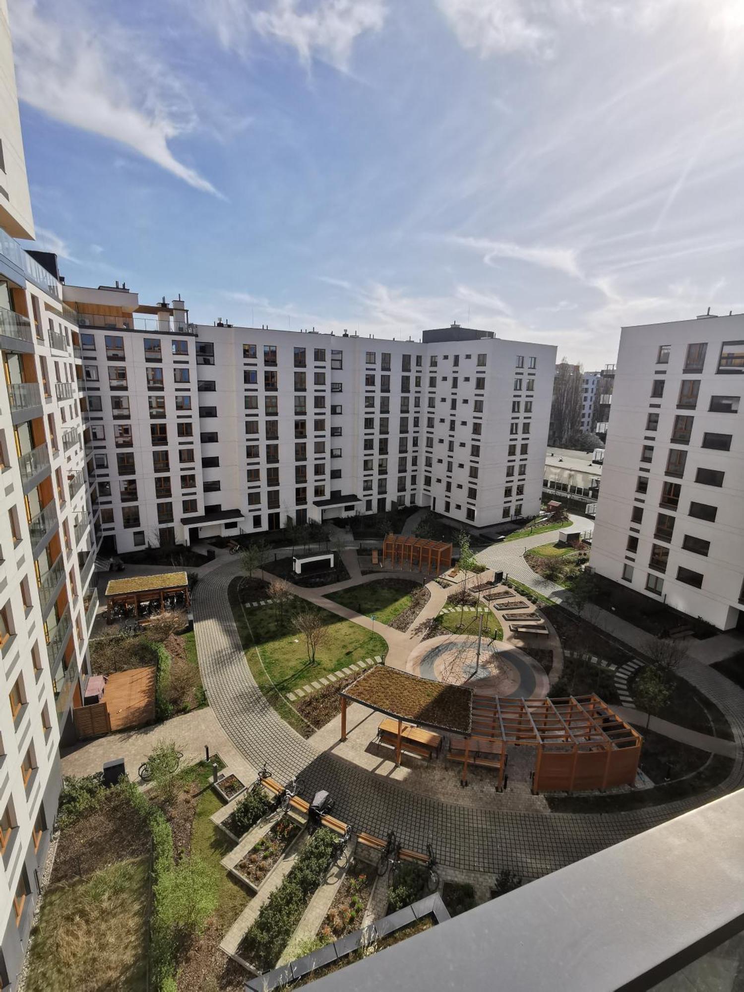 Wola Blue Modern Apartment Varsovie Extérieur photo